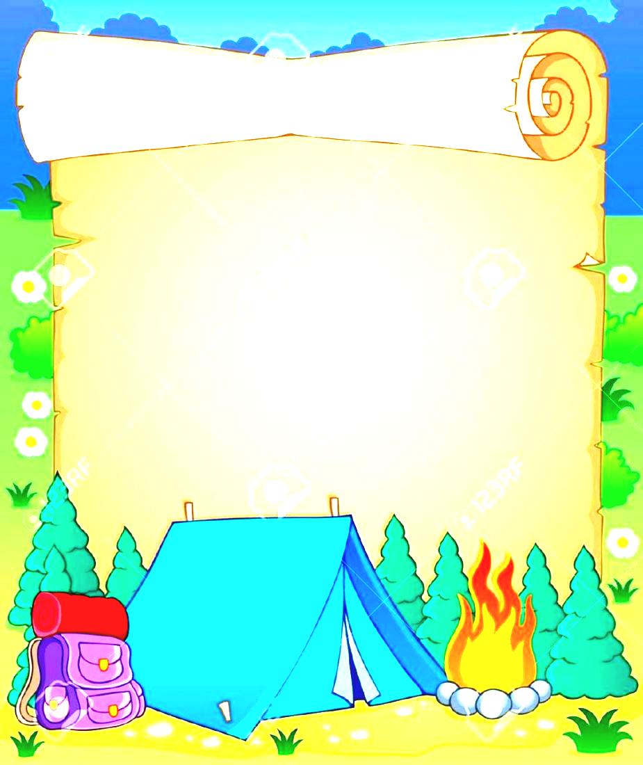 summer camp theme background - Clip Art Library