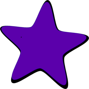 Purple star clip art 
