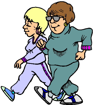 walking fitness clipart