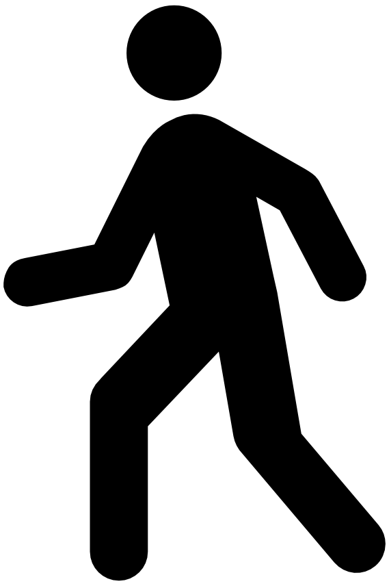 Walking fitness clipart 