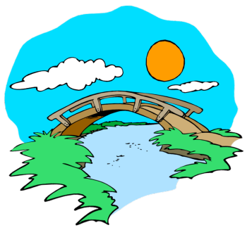 Cartoon bridge clipart 
