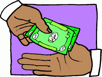 cash payment clipart