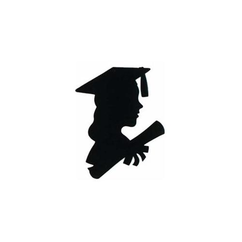 Female Silhouette Graduate Clipart 