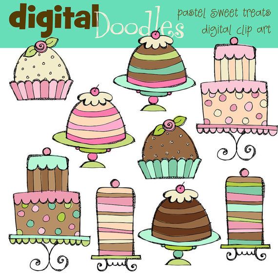 Realistic Cake Cliparts
