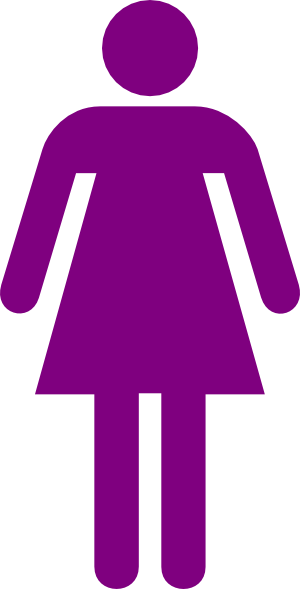 Purple woman clipart 
