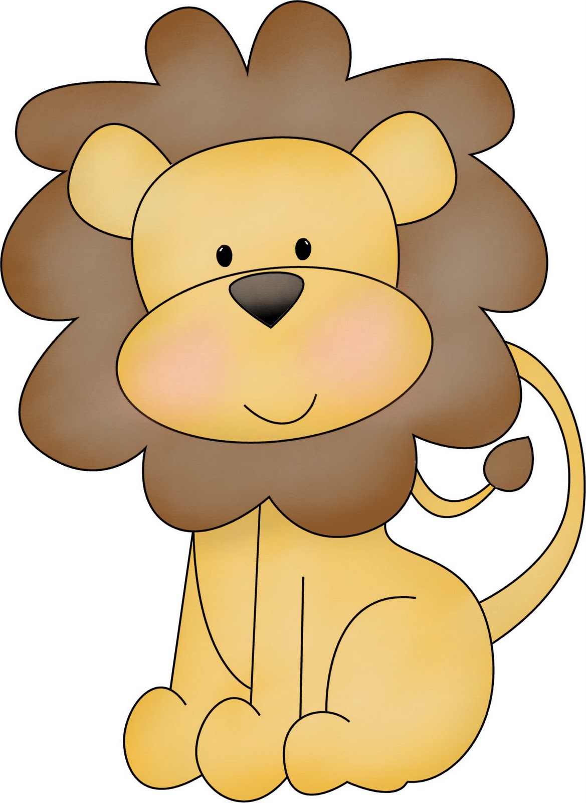 bebes leones animados - Clip Art Library