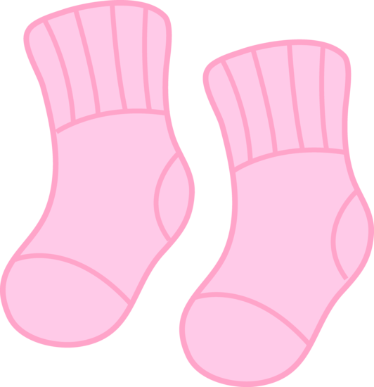 baby girl socks cartoon - Clip Art Library