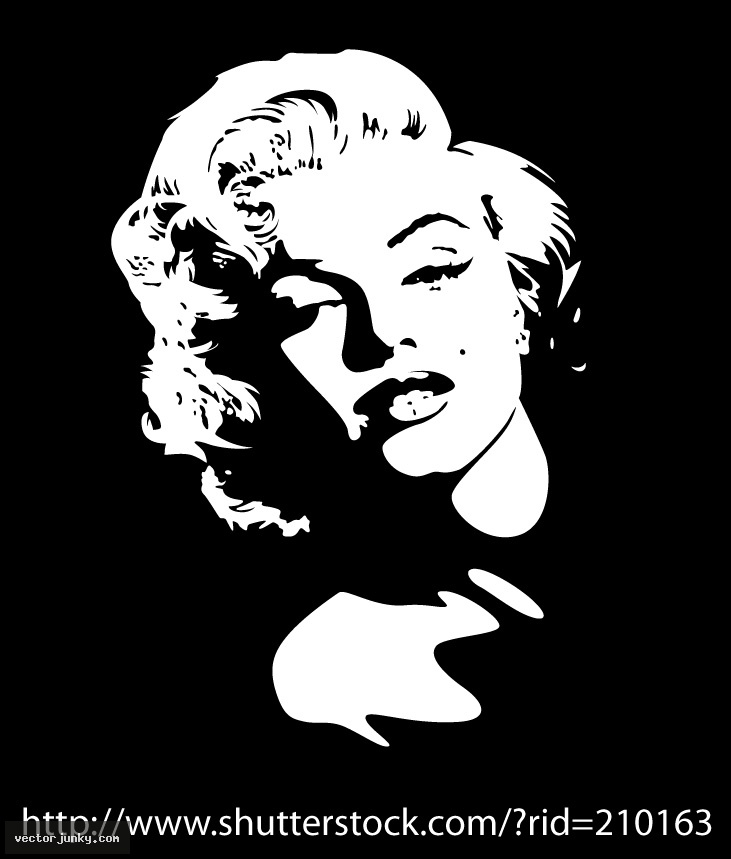 13 Marilyn Monroe Vector Clip Art Image 
