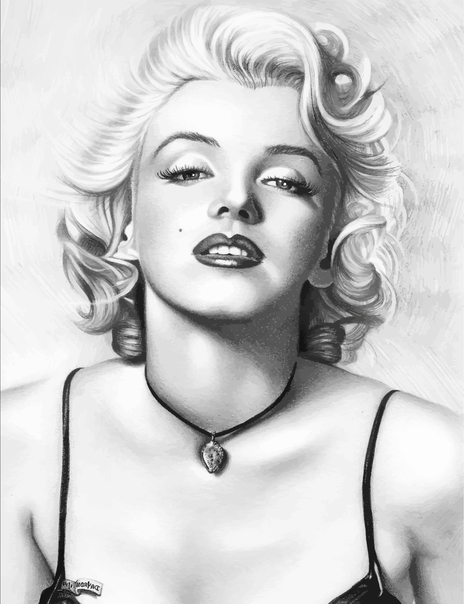Marilyn Monroe Pencil Drawing 