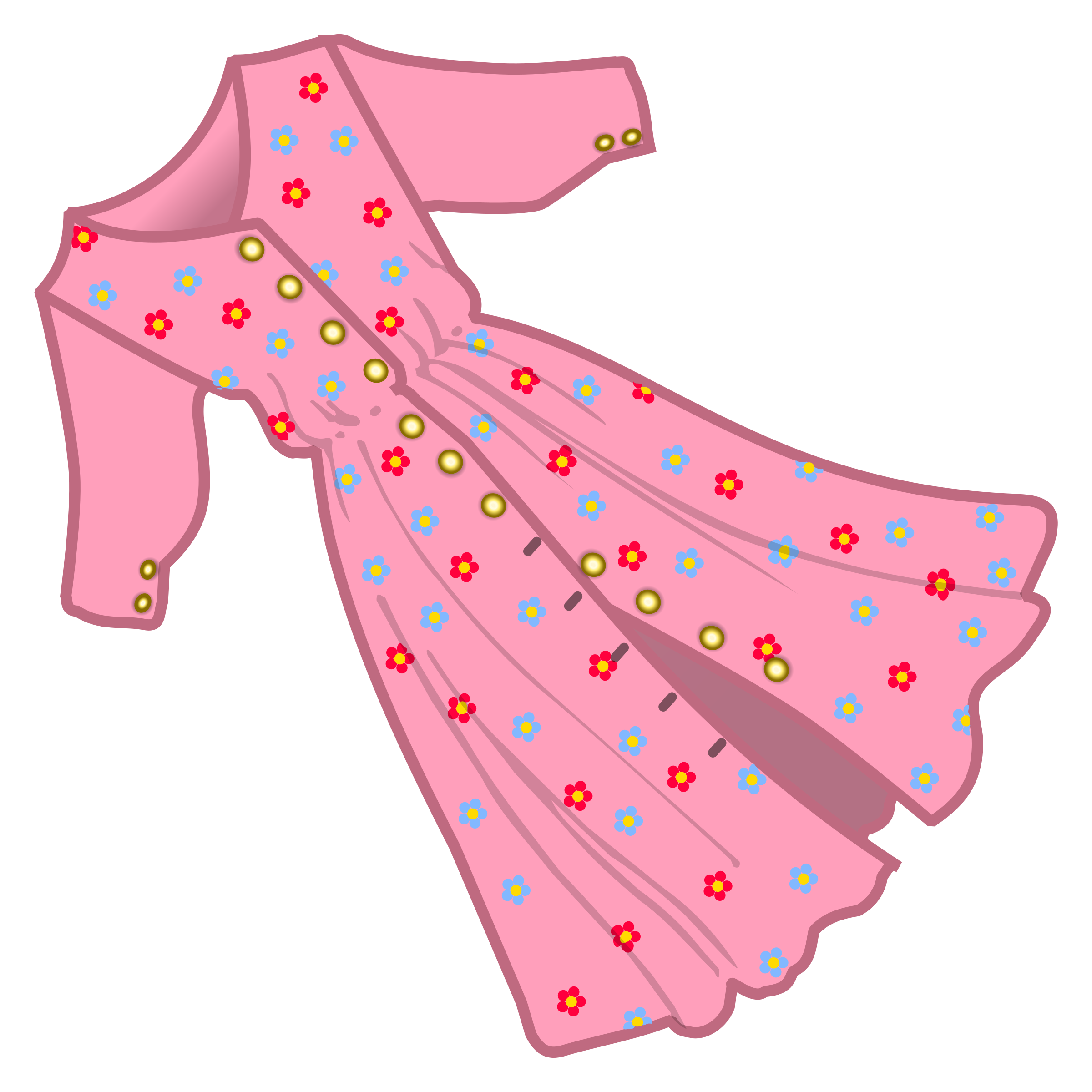 Pink Dress Clipart Pretty Dress Dress Png Clip Art Transparent Png ...