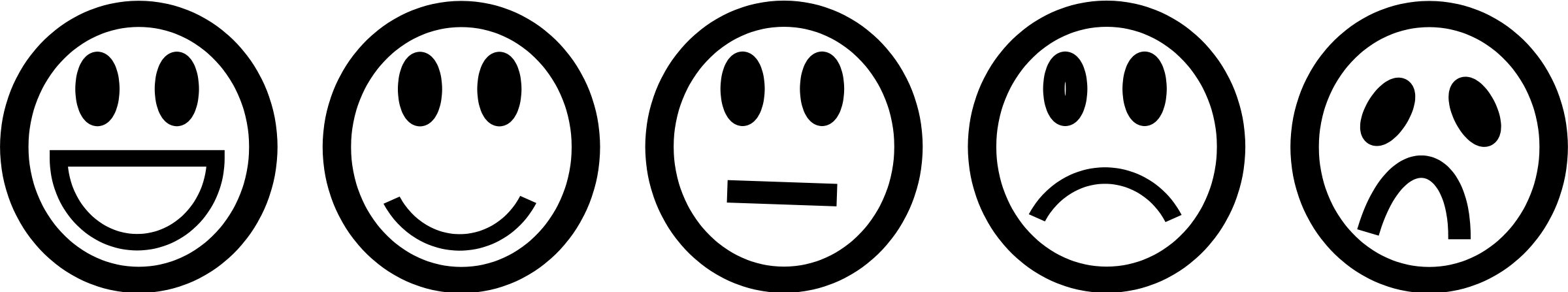 straight face emoji black and white clipart