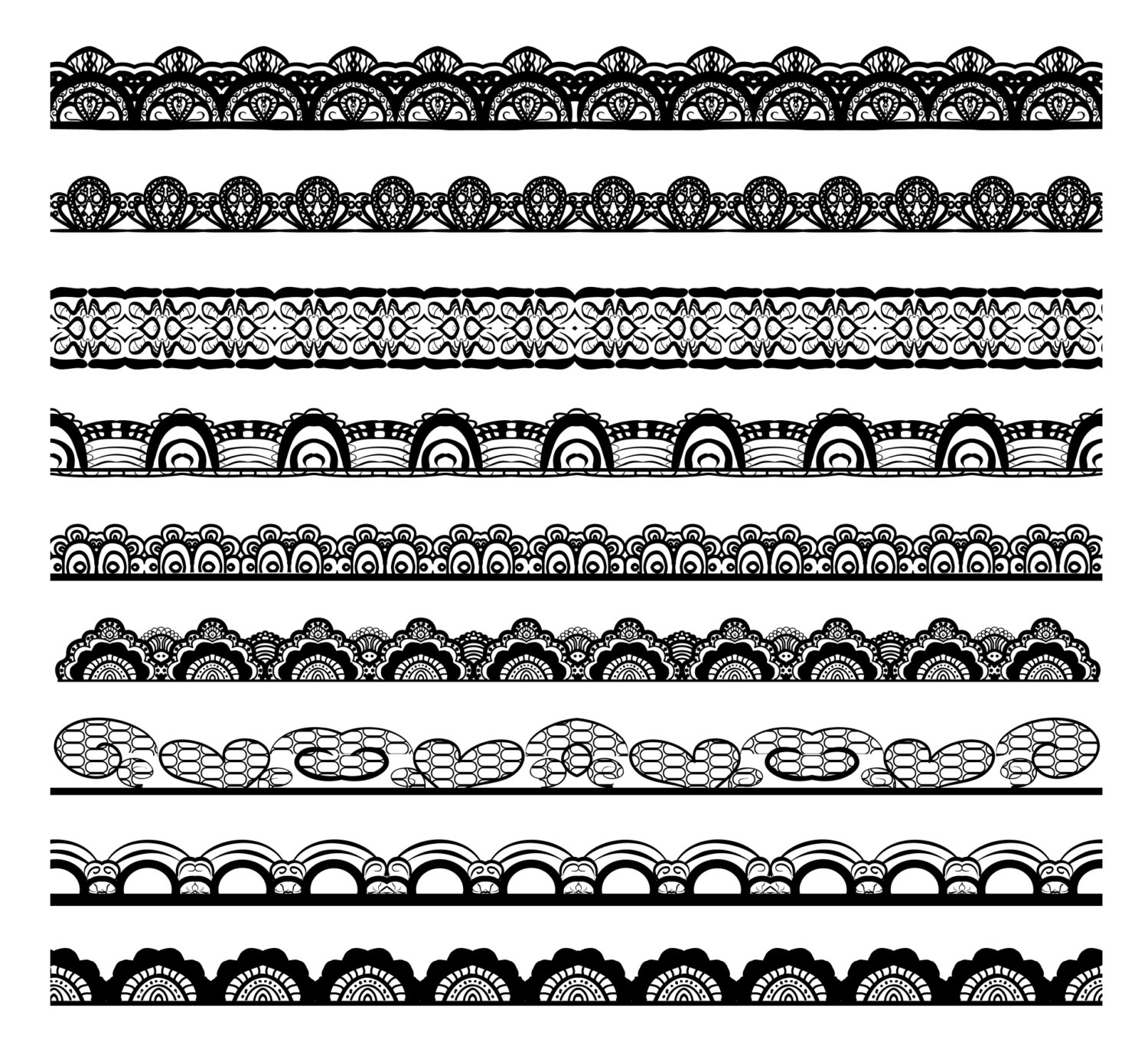 simple lace border - Clip Art Library