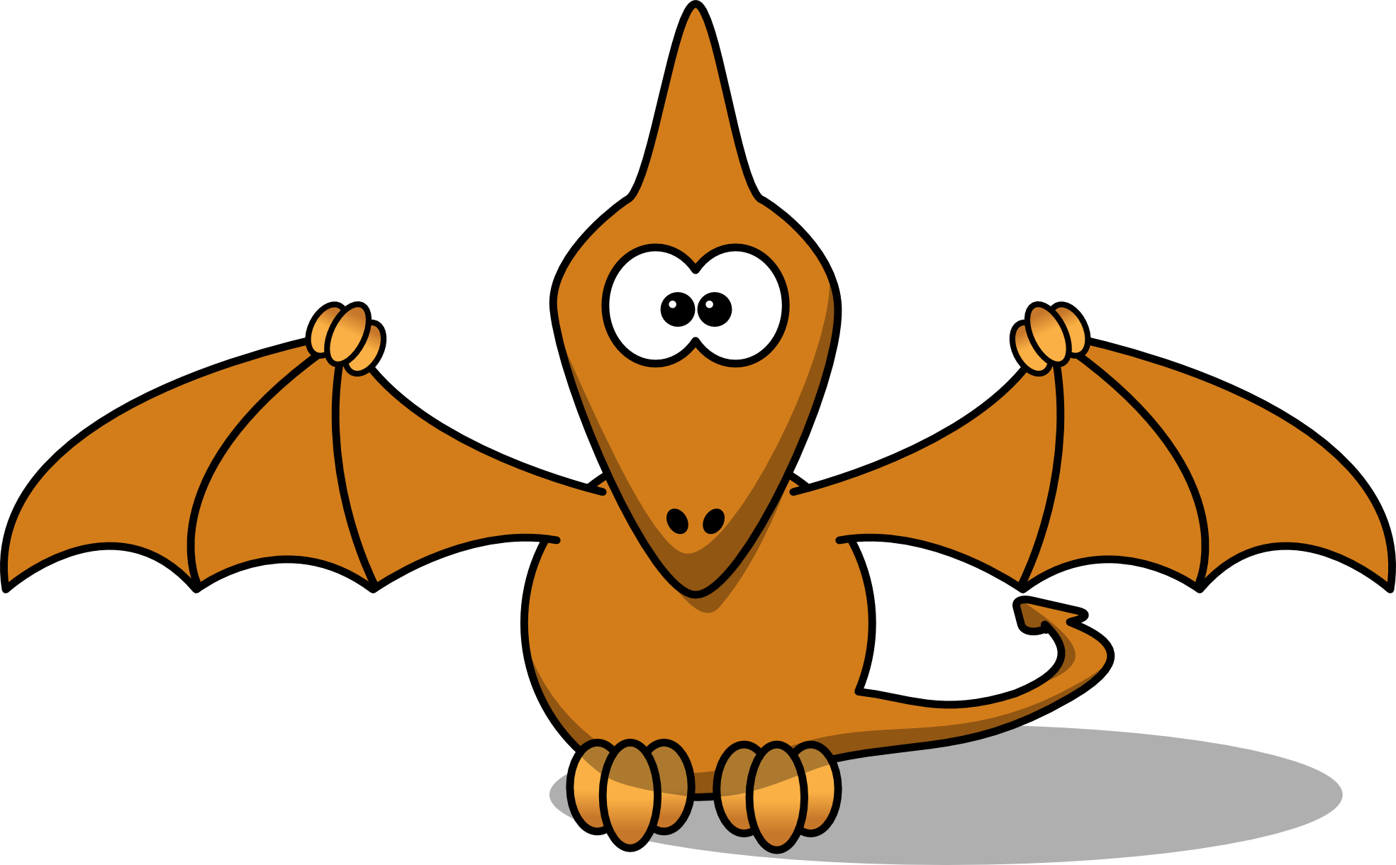 Friendly Dinosaur Cliparts