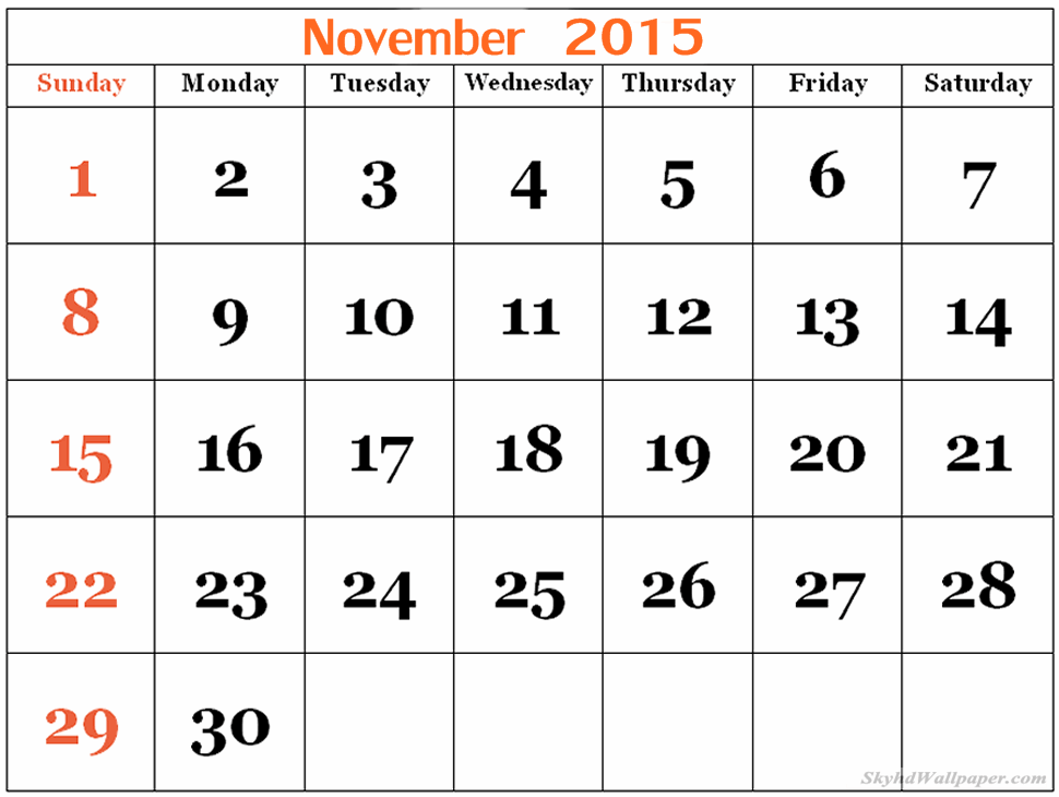Free November Calendar Cliparts, Download Free November Calendar ...