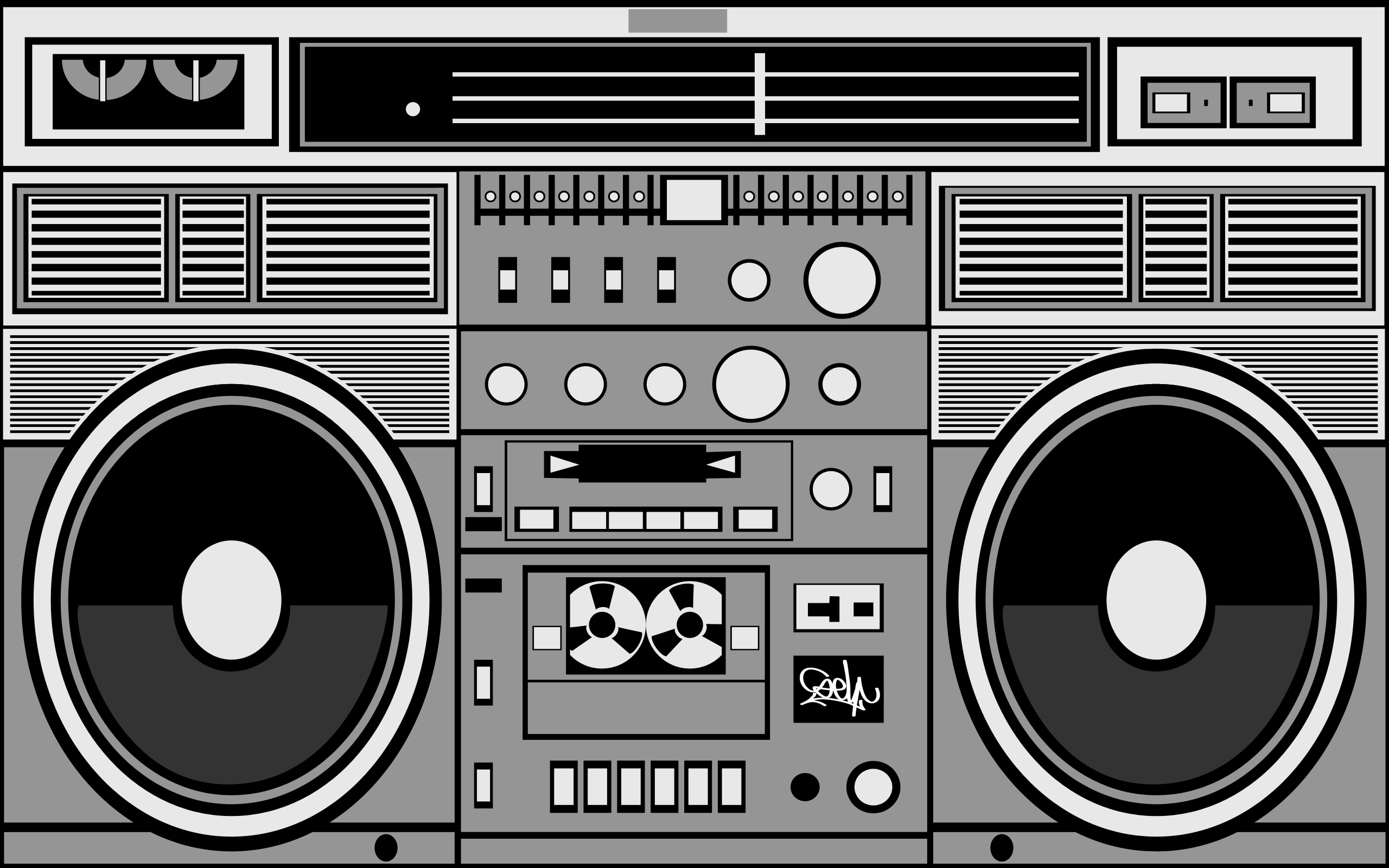 Hip Hop Old School Radio Clip Art Library