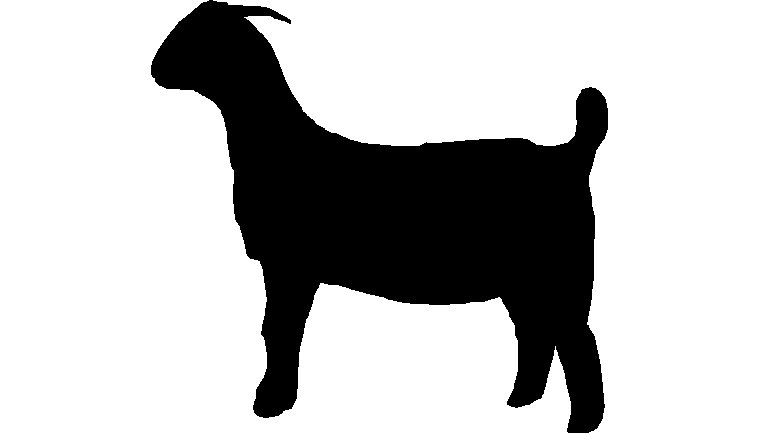 Free goat outline clipart 