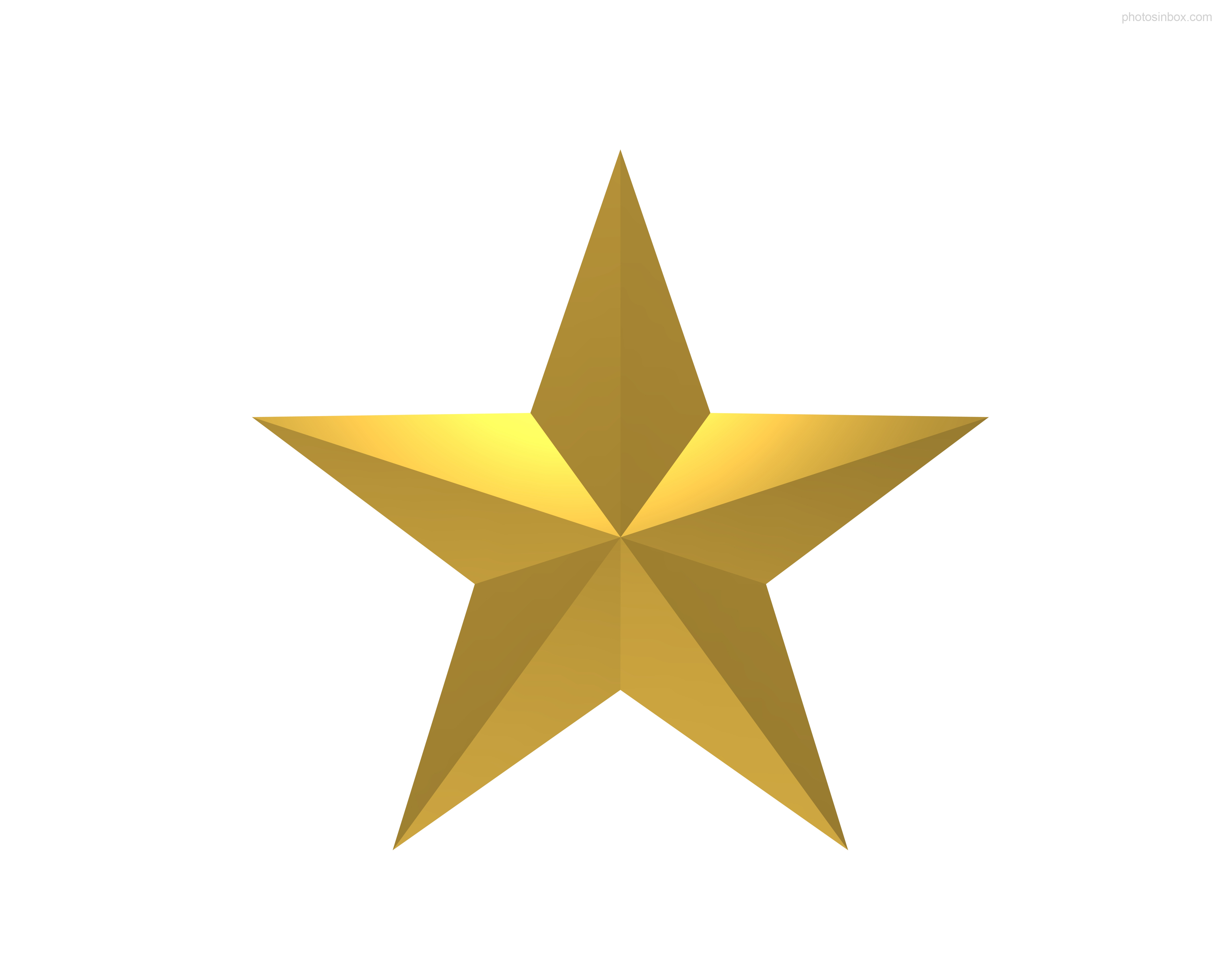 Gold star transparent clipart 