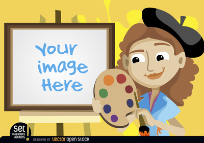 Painting Easel Cliparts