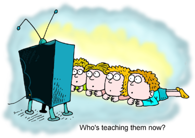 Watching TV Cliparts