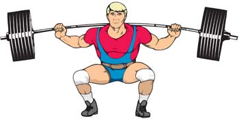 Weght Lifting Cliparts