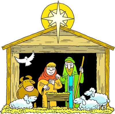 Jesus Christmas Manger Clipart 