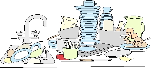 dirty dishes clip art