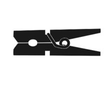 Free Clothespin Clipart Black And White, Download Free Clothespin