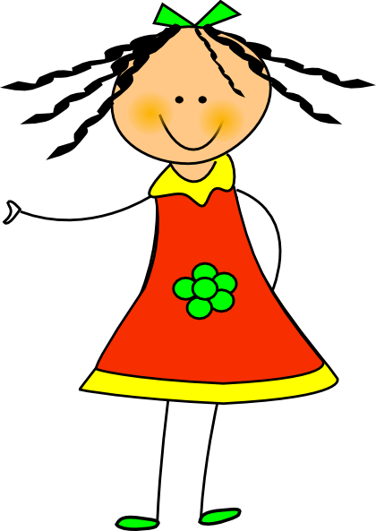 Young Girl Cliparts