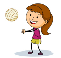 Girl Sports Cliparts