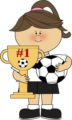 Football Woman Cliparts