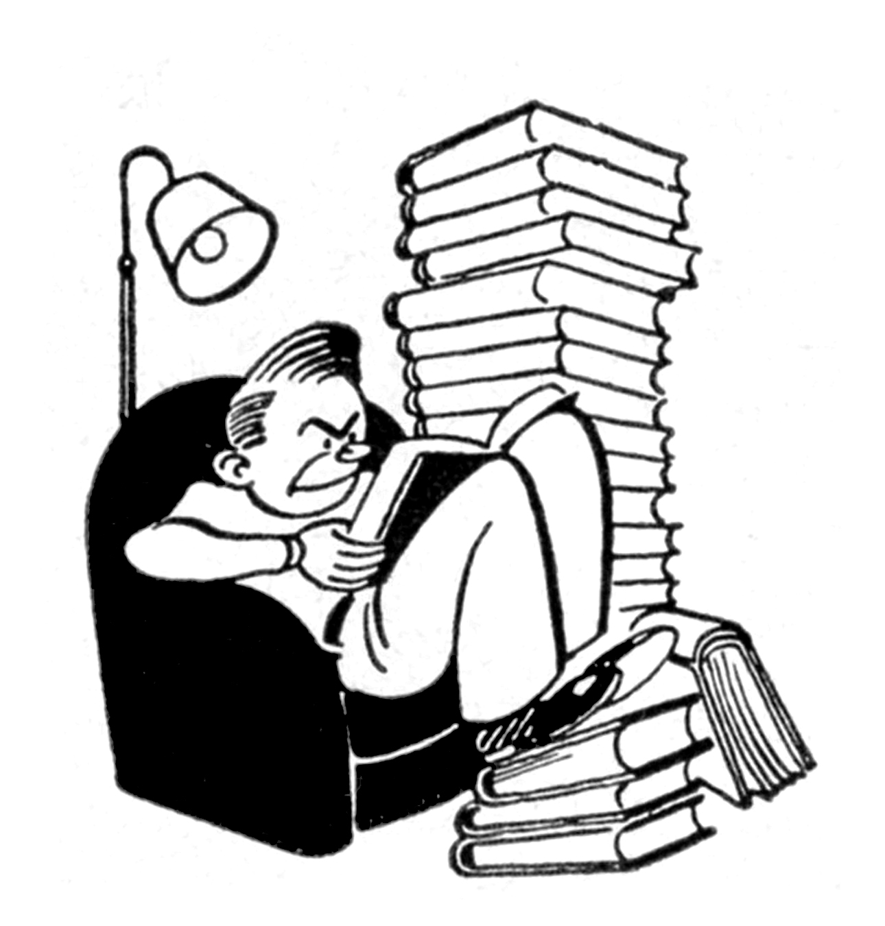 Retro School Cliparts