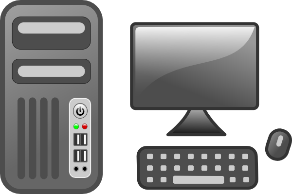 Free Cartoon Desktop Computer Clip Art 