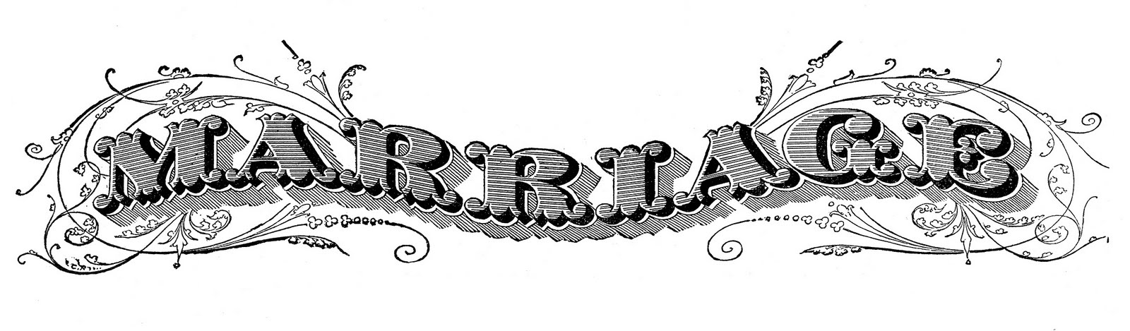 Vintage Wedding Clipart 