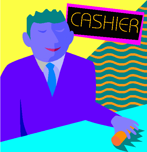 cashier clipart 