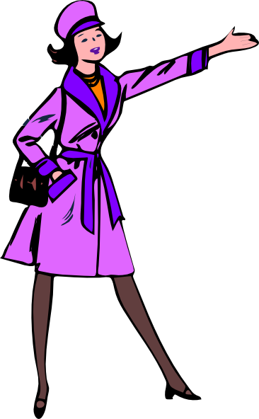Woman Standing Clipart 