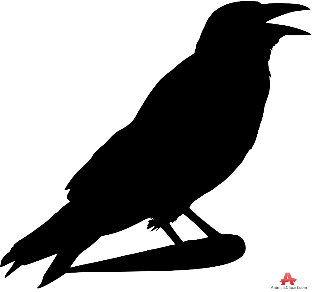 Printable Crow Silhouette