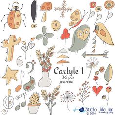 Rustic Digital Elements Flag Ribbon Clipart Christmas Ornaments 