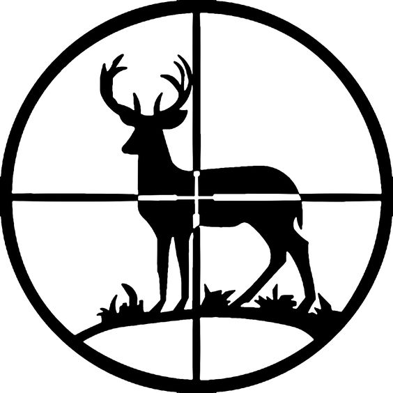 Deer Hunting Silhouette Clipart 