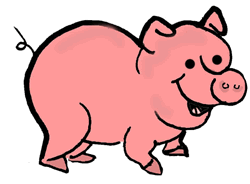 Pretty Pig Cliparts