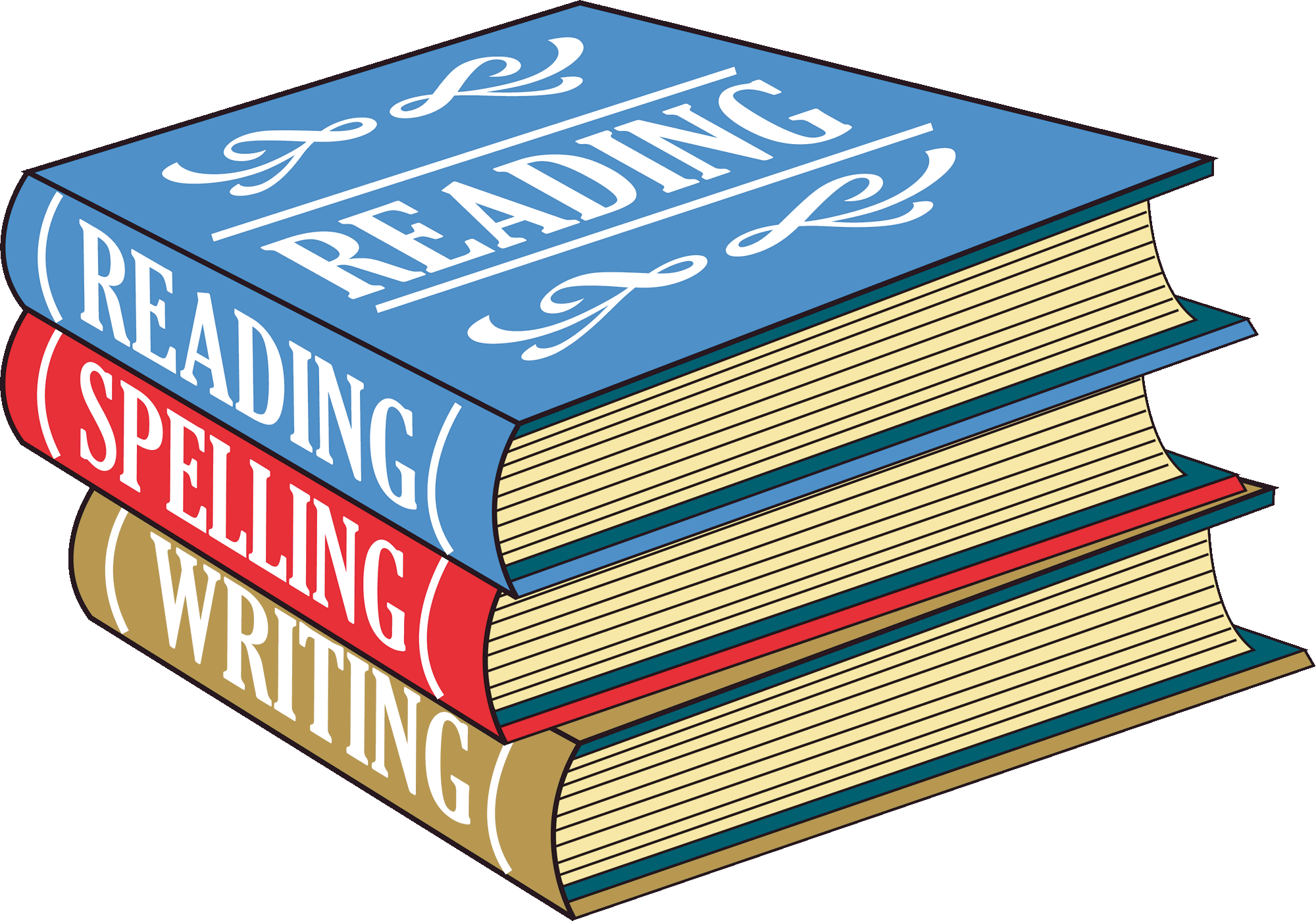 White High School Books No Background Clipart 