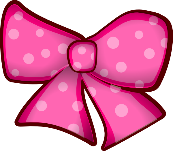 Pink ribbon pink bow clip art at clker vector clip art image 