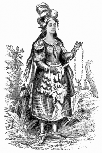 Cofachique The Indian Princess Presenting Pearls To DeSoto Clip 