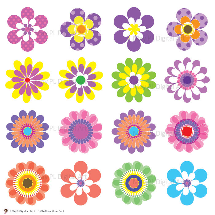 Tan Flower Cliparts
