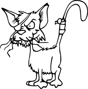 Cat Outline Cliparts