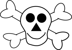 Happy Skull And Crossbones Clip Art at Clker 