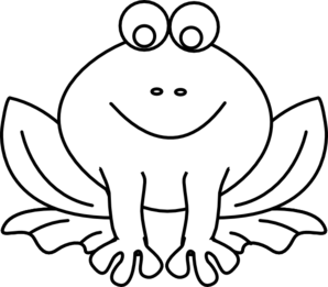 Frog Outline Clip Art 