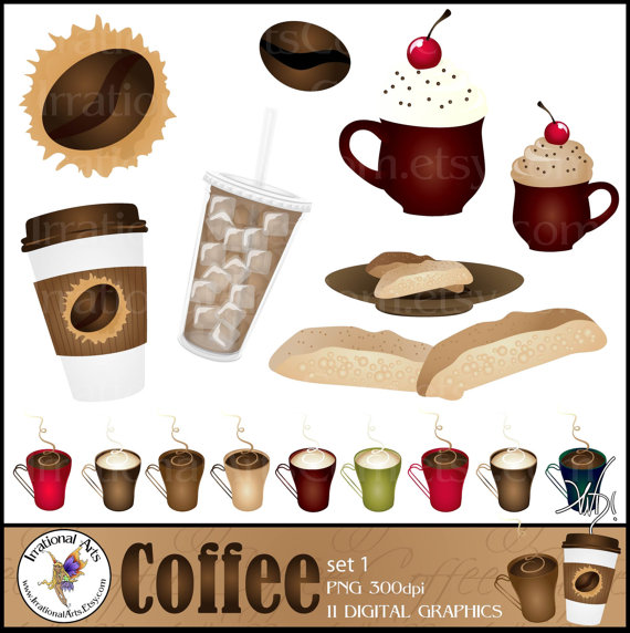 Iced Coffee Cliparts