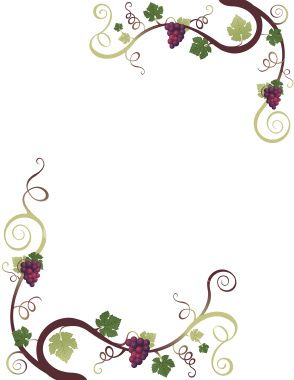 grapevine border clip art free 