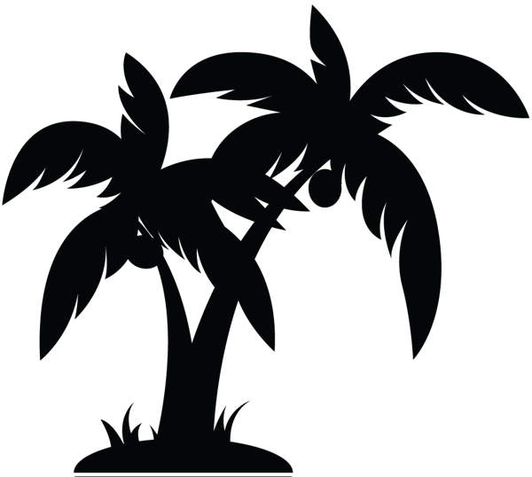 Free Palm Tree Images Black And White, Download Free Palm Tree Images ...