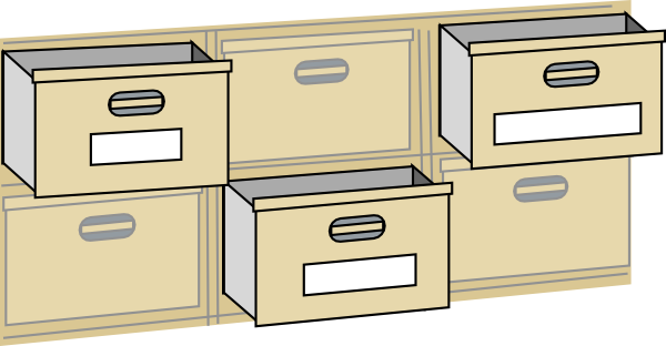 Furniture File Cabinet Drawers Clip Art at Clker 